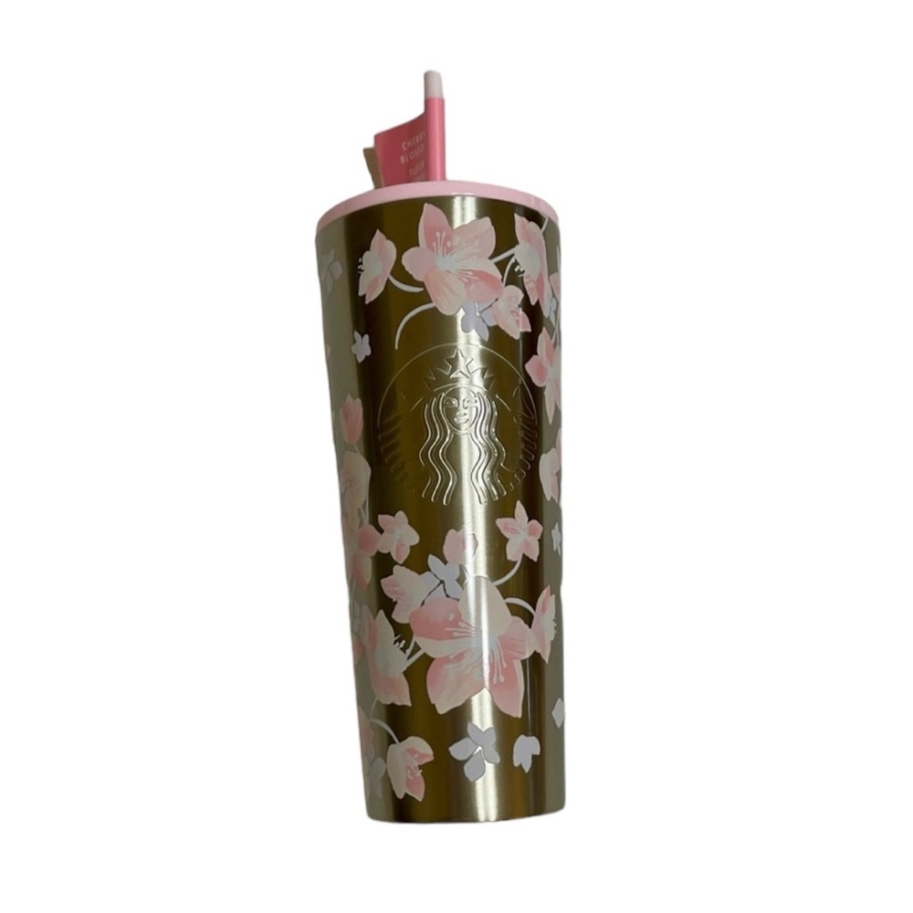 Starbucks 2024 Cherry Blossom Tumbler Metal Stainless Steel Rare Sold Out Cup